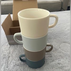 Imm living Box of Four Ceramic Stackable Totem Cups